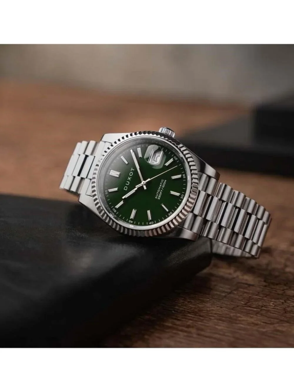 NWT Duxot Marcel Automatic Green Dial Men's Watch